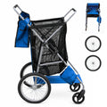 CRESTWALKER Foldable Cart with 16'' Rubber Wheels for Stairs