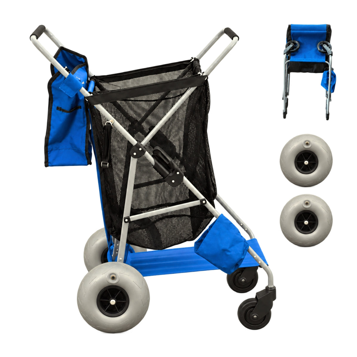 CRESTWALKER Beach Cart with 10‘’ Balloon Wheels
