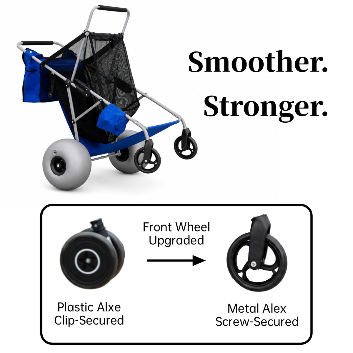 CRESTWALKER Beach Cart with 13‘’ Balloon Wheels