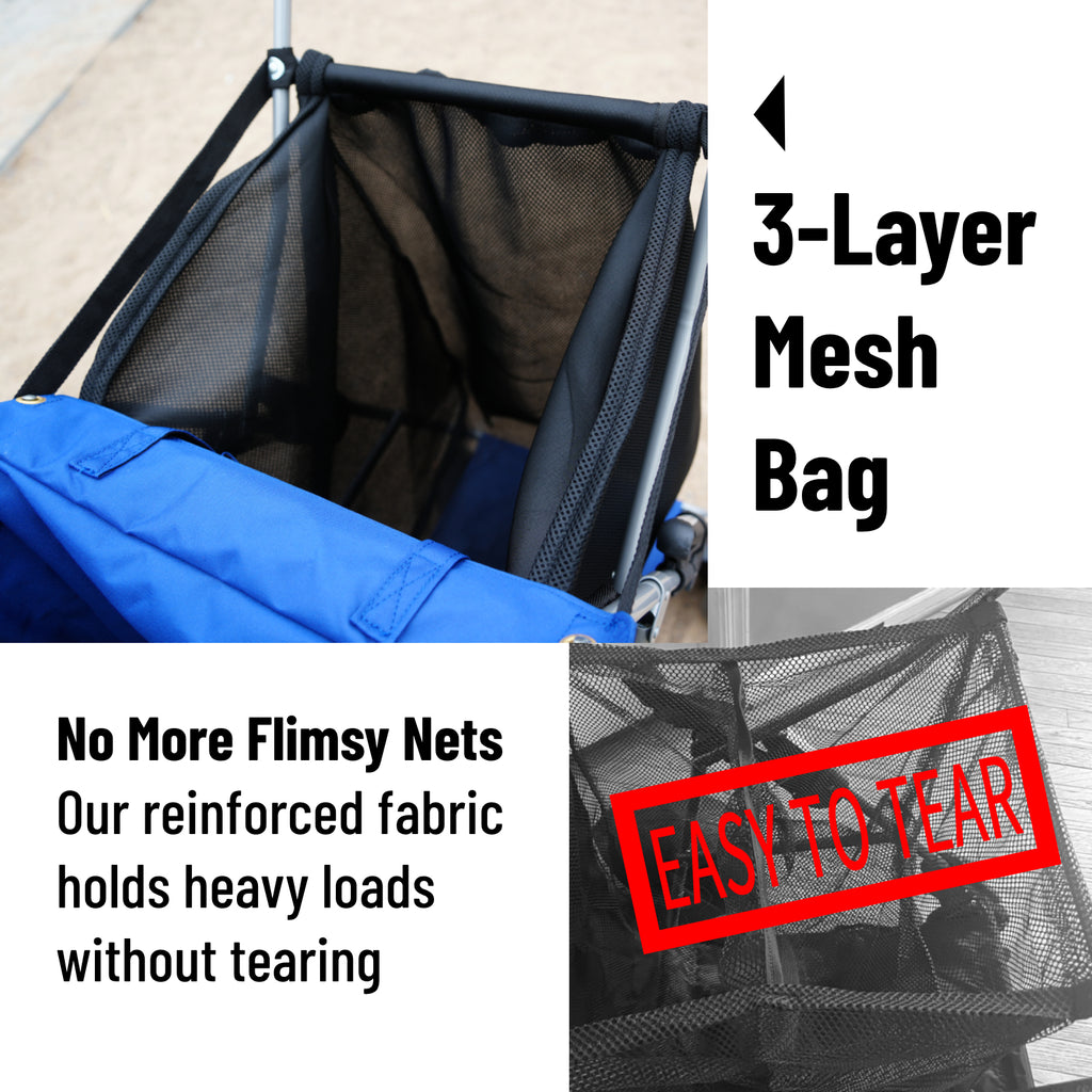 CRESTWALKER Beach Cart with 13‘’ Balloon Wheels