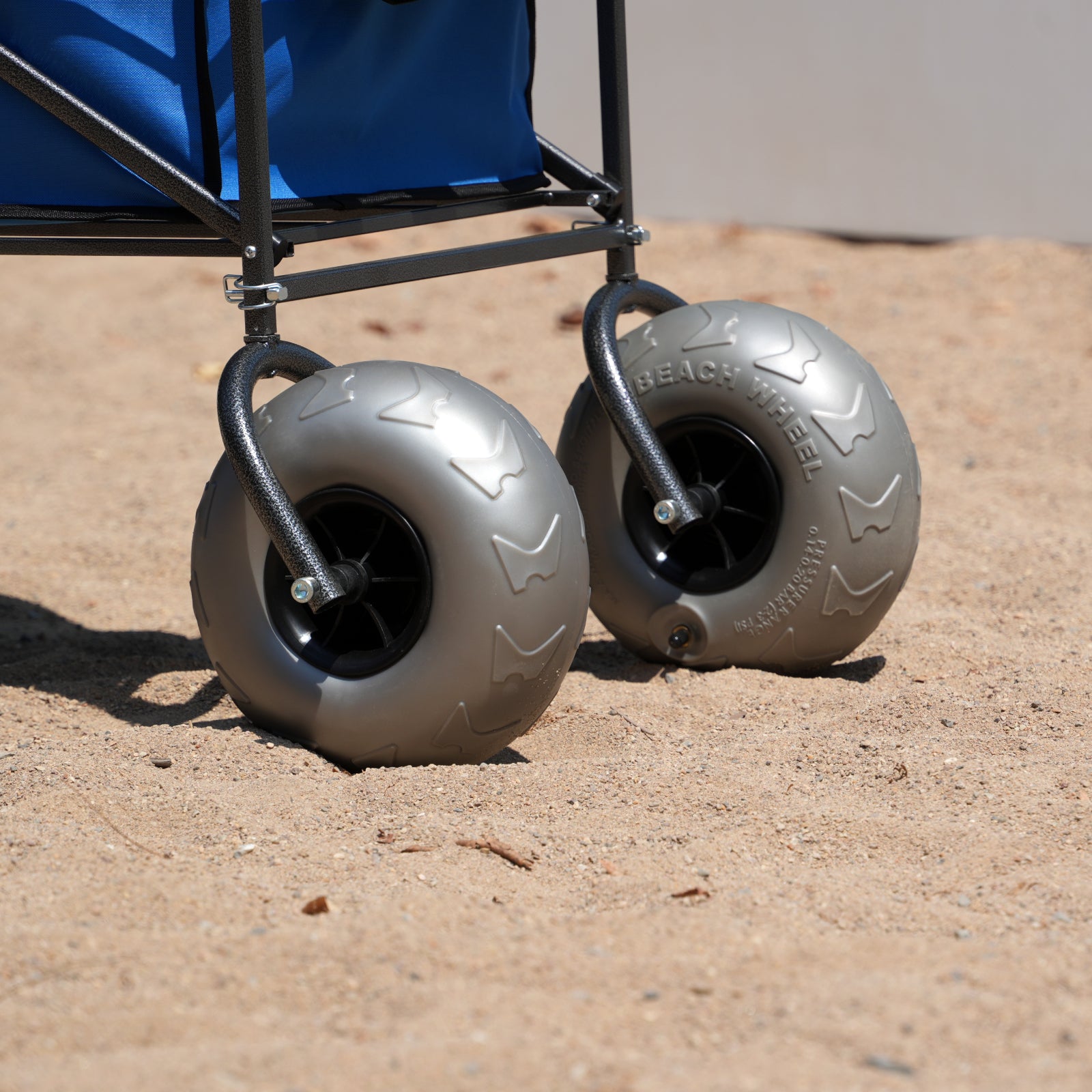 CRESTWALKER Beach Wagon with 10'' Balloon Wheels & Fishing Rod Holders