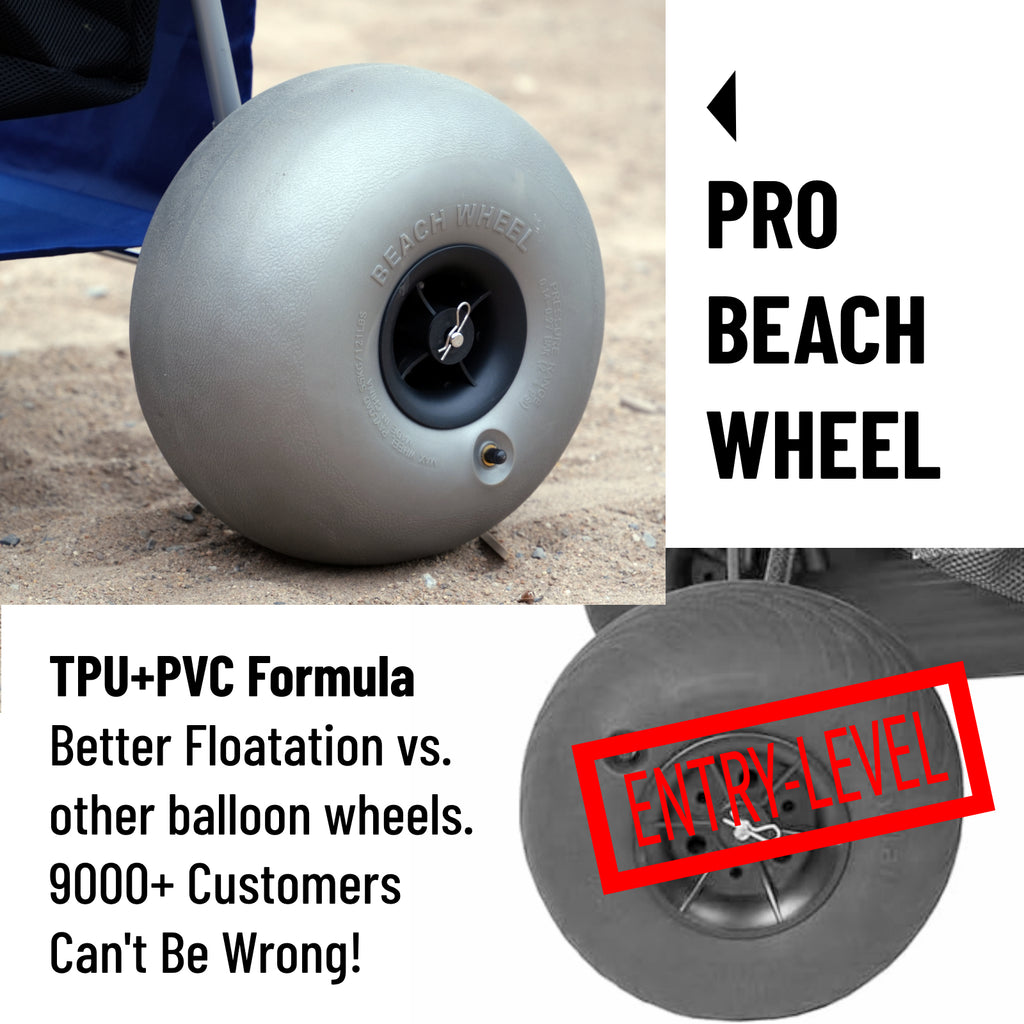 CRESTWALKER Beach Cart with 13‘’ Balloon Wheels