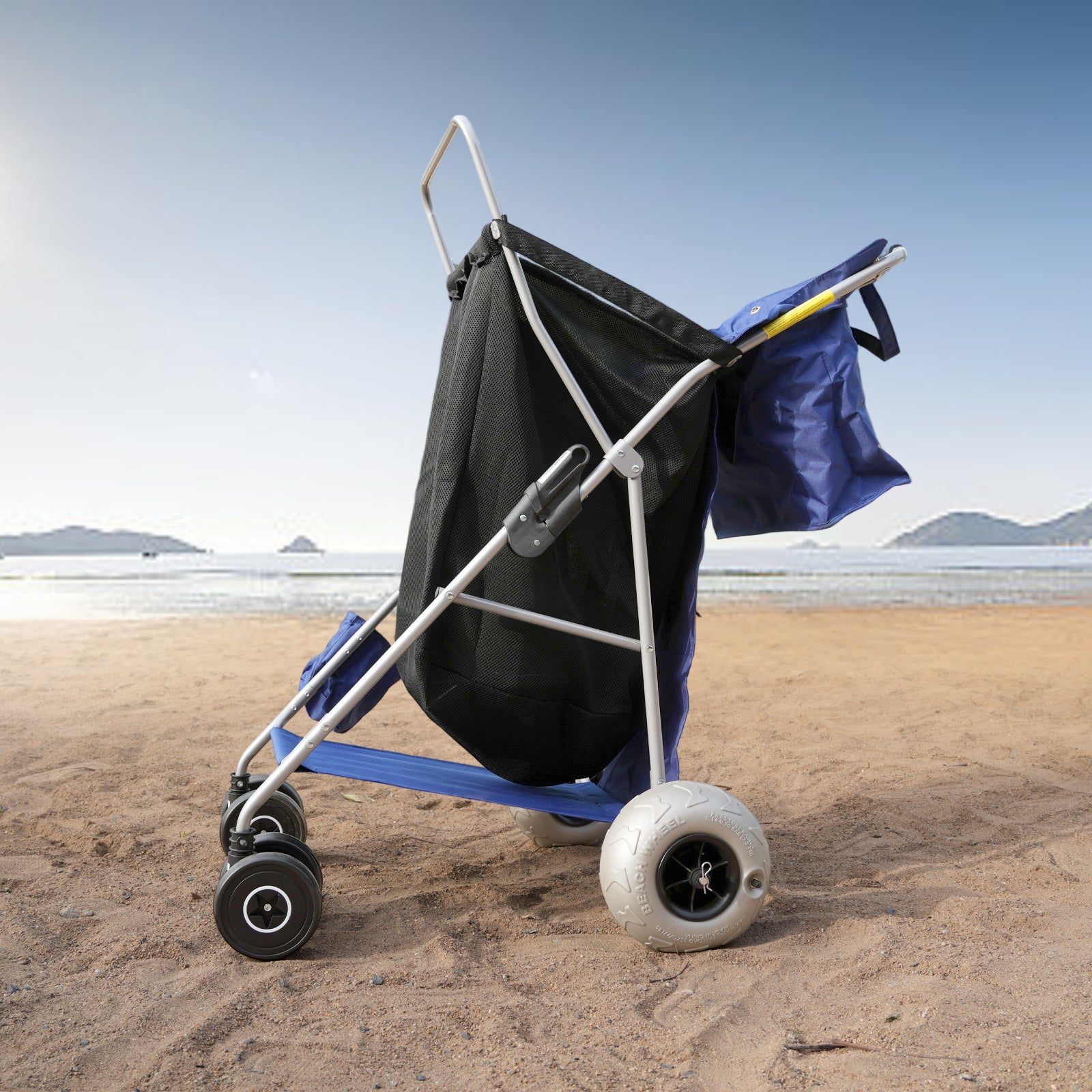 CRESTWALKER Beach Cart with 10‘’ Balloon Wheels
