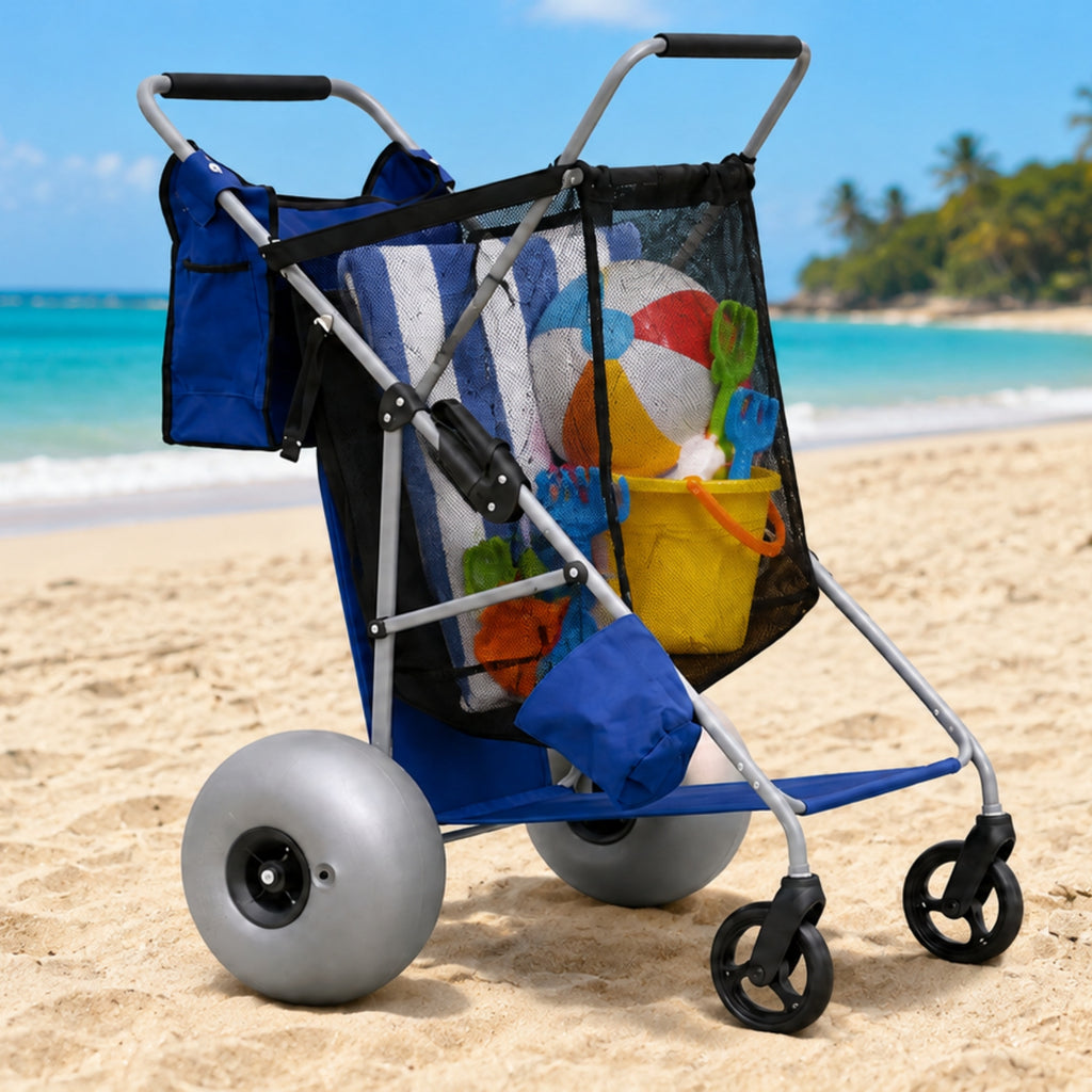 CRESTWALKER Beach Cart with 13‘’ Balloon Wheels